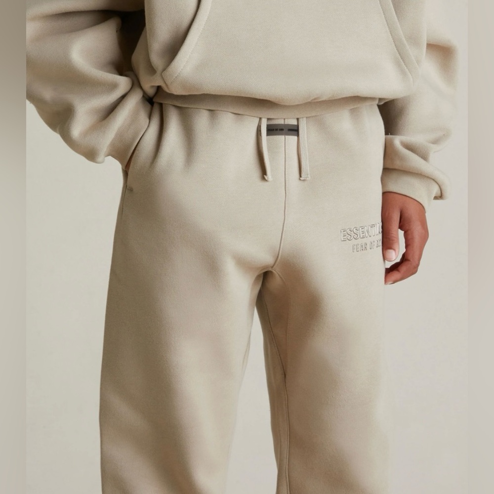 Essentials Tan Sweatpants Relaxed Fit Joggers
